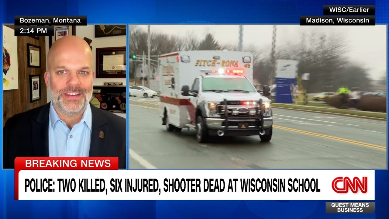 Dan Brunner discussing the Wisconsin school shooting